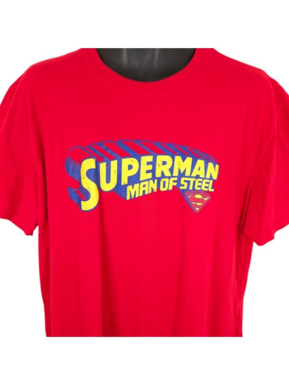 Superman T Shirt Mens Size XL Red DC Comics Superhero Clark Kent Man Of Steel